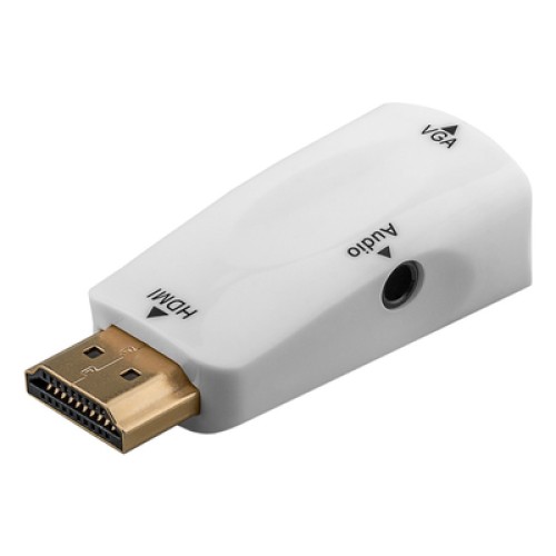 GOOBAY GOOBAY αντάπτορας HDMI σε VGA 44793 με 3.5mm, 1080p/60Hz, λευκός