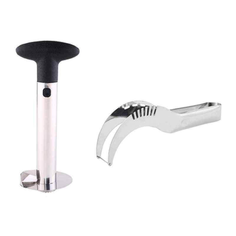 UNBRANDED Σετ εργαλείων κοπής για καρπούζι και ανανά 07688, μεταλλικό, 2τμχ