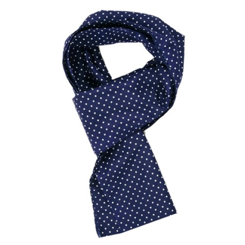 UNBRANDED Μαντήλι λαιμού με τσαντάκι μεταφοράς 48836, 75 x 9cm, μπλε με dots