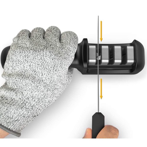 UNBRANDED Ακονιστήρι μαχαιριών H1902, 3 επιπέδων, μαύρο