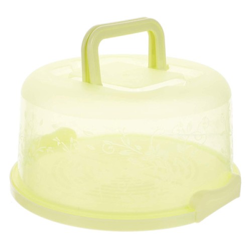 UNBRANDED Δοχεία αποθήκευσης κέικ HUH-0048, 13 x 25cm, πράσινο, 2τμχ