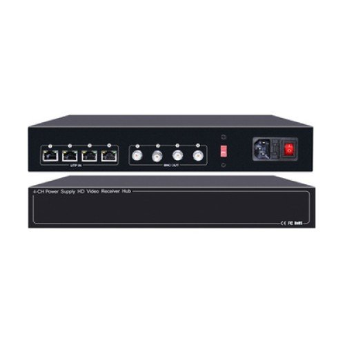 FOLKSAFE FOLKSAFE video and power receiver hub FS-HD4604VPS12, 4 channel