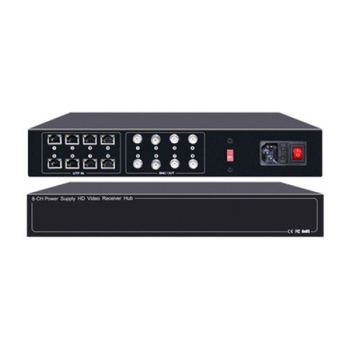 FOLKSAFE FOLKSAFE video and power receiver hub FS-HD4608VPS12, 8 channel