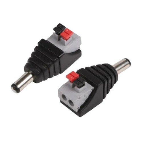 FOLKSAFE FOLKSAFE βύσμα τροφοδοσίας DC αρσενικό DCMCP, 5.5x2.1mm, push-pin, 5τμχ