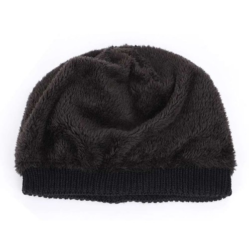 UNBRANDED Πλεκτός σκούφος beanie SHO-0004, unisex, μαύρος