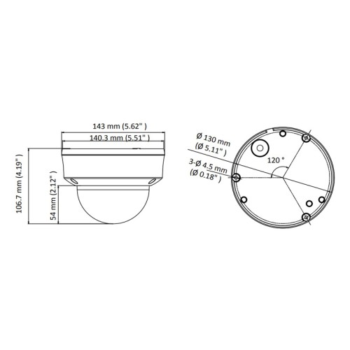 HIKVISION HIWATCH HIKVISION HIWATCH υβριδική κάμερα HWT-D320-VF, 2.8-12mm, 2MP, IP66, IK10