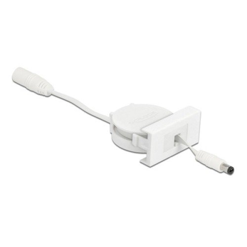 DELOCK DELOCK module καλώδιο τροφοδοσίας Easy 45 81377, ανασυρόμενο 50cm, λευκό