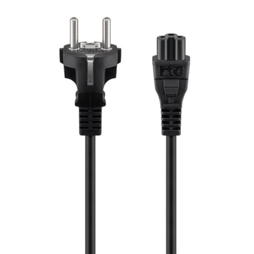 GOOBAY GOOBAY καλώδιο τροφοδοσίας 57846, 0.75mm², 1m, μαύρο