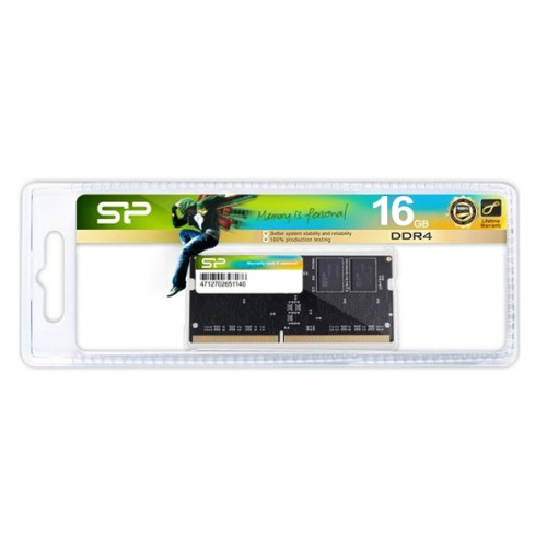 SILICON POWER SILICON POWER μνήμη DDR4 SODimm SP016GBSFU266X02, 16GB, 2666MHz, CL19