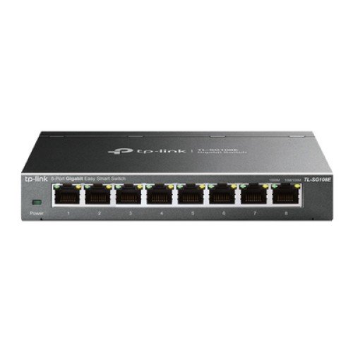 TP-Link TP-LINK Easy Smart Switch TL-SG108E, 8-port 10/100/1000Mbps, Ver 6.0