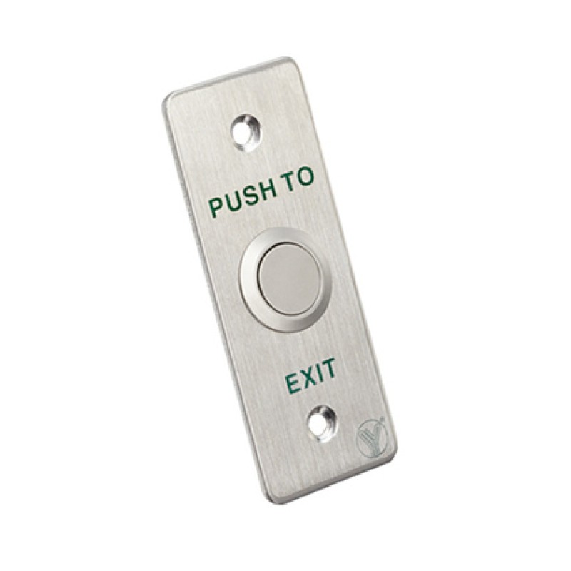 YLI ELECTRONIC YLI ELECTRONIC χωνευτό μπουτόν PBK-814A, 35 x 90mm, 3Α, ασημί