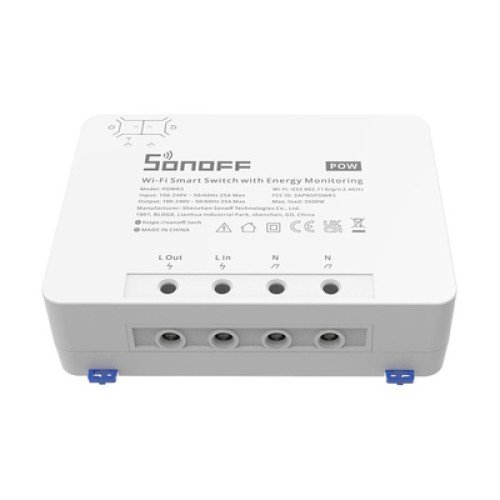 SONOFF SONOFF smart διακόπτης παρακολούθησης ισχύος POWR3, WiFi, 25A, λευκός