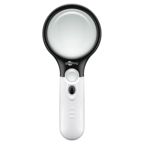 GOOBAY GOOBAY μεγεθυντικός φακός χειρός 41255 με φωτισμό LED, 1.75x & 12.25x