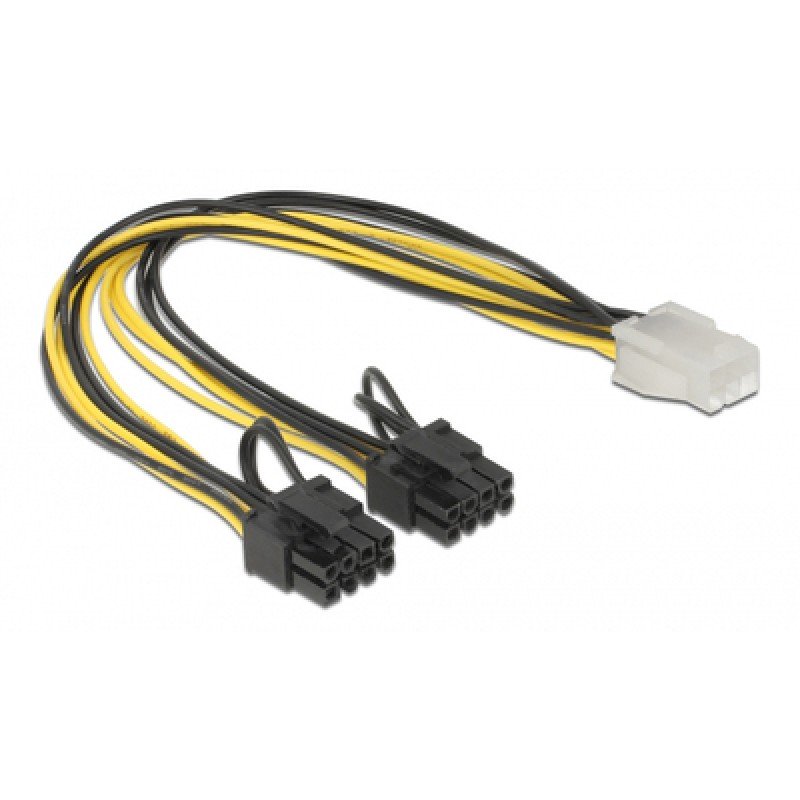 DELOCK DELOCK καλώδιο PCIe 6pin σε 2x 8pin 83433, 30cm