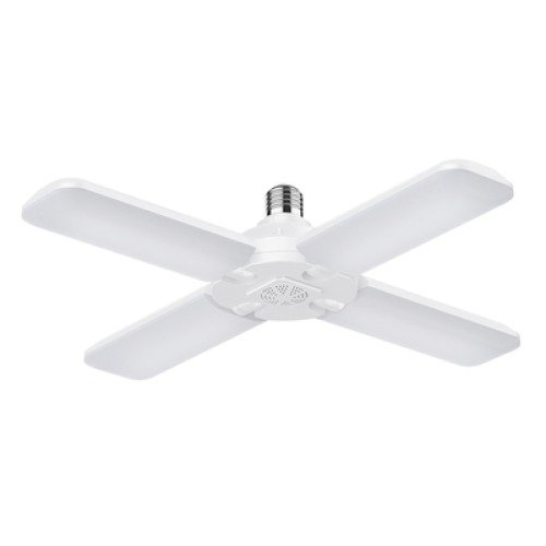 Powertech POWERTECH LED λάμπα E27-018, 4x αναδιπλούμενα πτερύγια, 52W, 4000K, E27