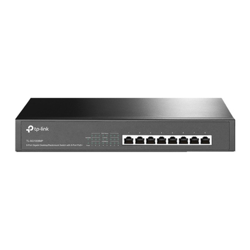 TP-Link TP-LINK desktop/rackmount switch TL-SG1008MP, 8-Port PoE+, Ver. 2.0