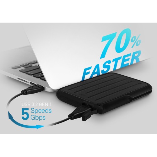 SILICON POWER SILICON POWER εξωτερικός HDD Armor A66, 4TB, USB 3.2, μαύρος