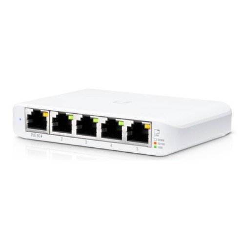 UBIQUITI UBIQUITI UniFi Switch USW-Flex-Mini, 5-Port Gigabit, 10/100/1000 Mbps