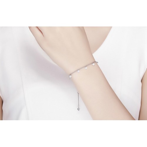 BAMOER BAMOER βραχιόλι SCB103 με κυβική ζιρκόνια, ασήμι 925, ασημί