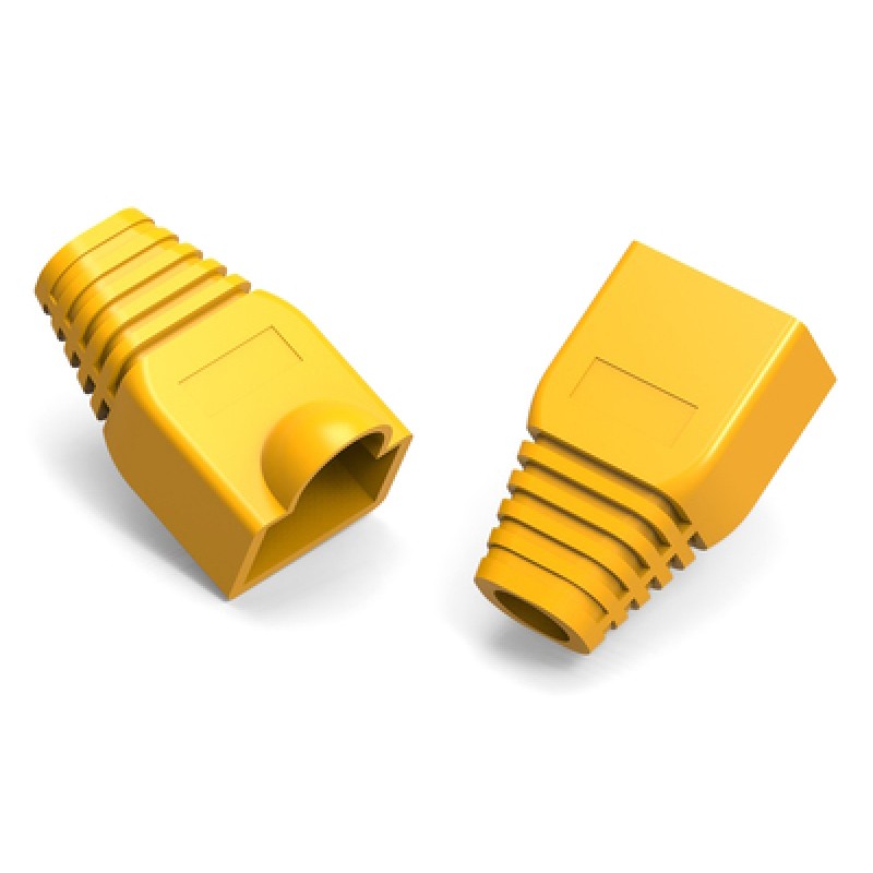 Powertech POWERTECH κάλυμμα για βύσμα δικτύου RJ45 CAB-N284 κίτρινο, 10τμχ