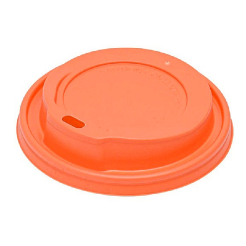 UNBRANDED Καπάκι πιπίλα για ποτήρι, 8oz, πορτοκαλί, 100τμχ