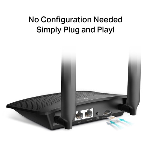 TP-Link TP-LINK Wireless N Router TL-MR100, 4G LTE, Wi-Fi 300Mbps, Ver. 1.2