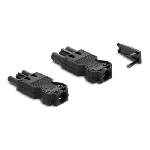 DELOCK DELOCK σύνδεσμος εγκατάστασης 3-pole 64147, GST 18/3 set, μαύρος