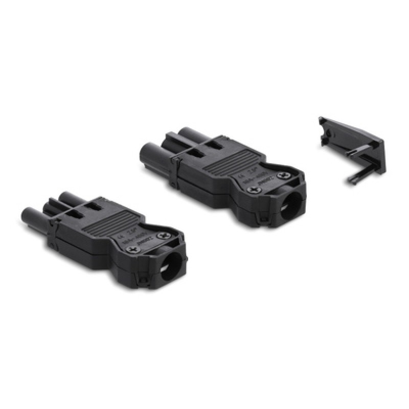 DELOCK DELOCK σύνδεσμος εγκατάστασης 3-pole 64147, GST 18/3 set, μαύρος