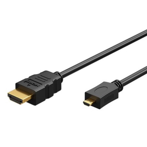 GOOBAY GOOBAY καλώδιο micro HDMI σε HDMI 53786 με Ethernet, 4K/60Hz, 3m, μαύρο