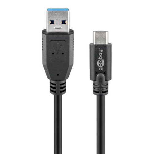 GOOBAY GOOBAY καλώδιο USB σε USB-C 73141, 15W, 5Gbps, 3m, μαύρο
