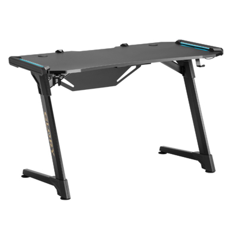 Brateck BRATECK gaming γραφείο Glory GMD04-1S, 1200x600mm, RGB, μαύρο