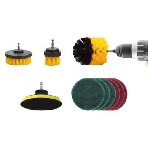 AMIO AMIO σετ βούρτσες καθαρισμού για δράπανο 02593, σε διάφορα μεγέθη, 10τμχ