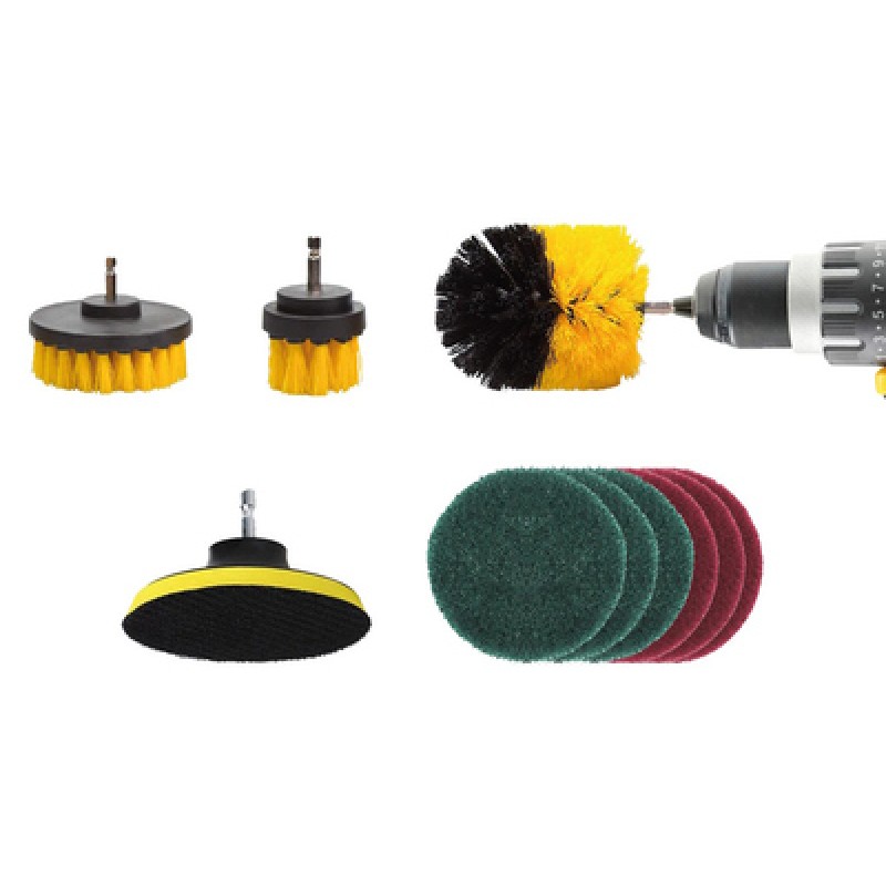 AMIO AMIO σετ βούρτσες καθαρισμού για δράπανο 02593, σε διάφορα μεγέθη, 10τμχ