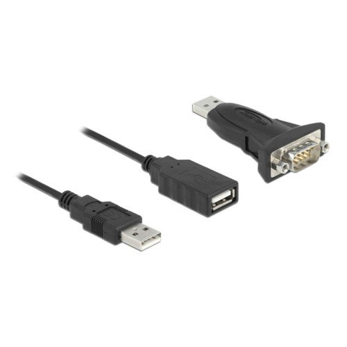DELOCK DELOCK αντάπτορας USB σε RS-232 DB9 61506 με καλώδιο USB, 0.8m, μαύρο