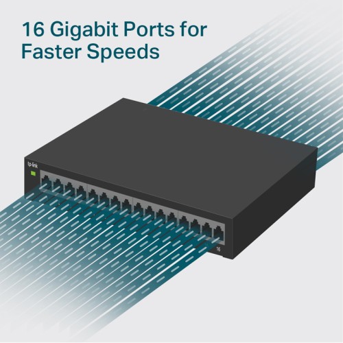 TP-Link TP-LINK Easy Smart Switch TL-SG116E, 16-Port Gigabit, Ver. 1.2