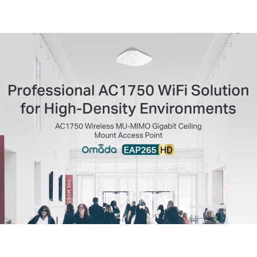 TP-Link TP-LINK ασύρματο access point EAP265 HD, AC1750 Dual Band, οροφής, V.1.0