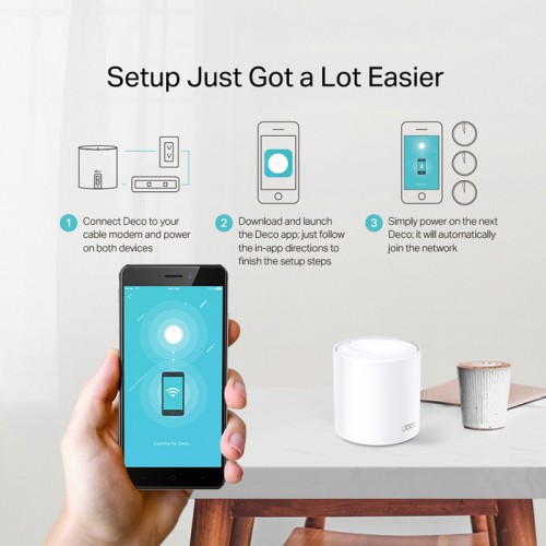 TP-Link TP-LINK Mesh WiFi 6 access point Deco X20, AX1800 Dual Band, 2τμχ, V.2.0