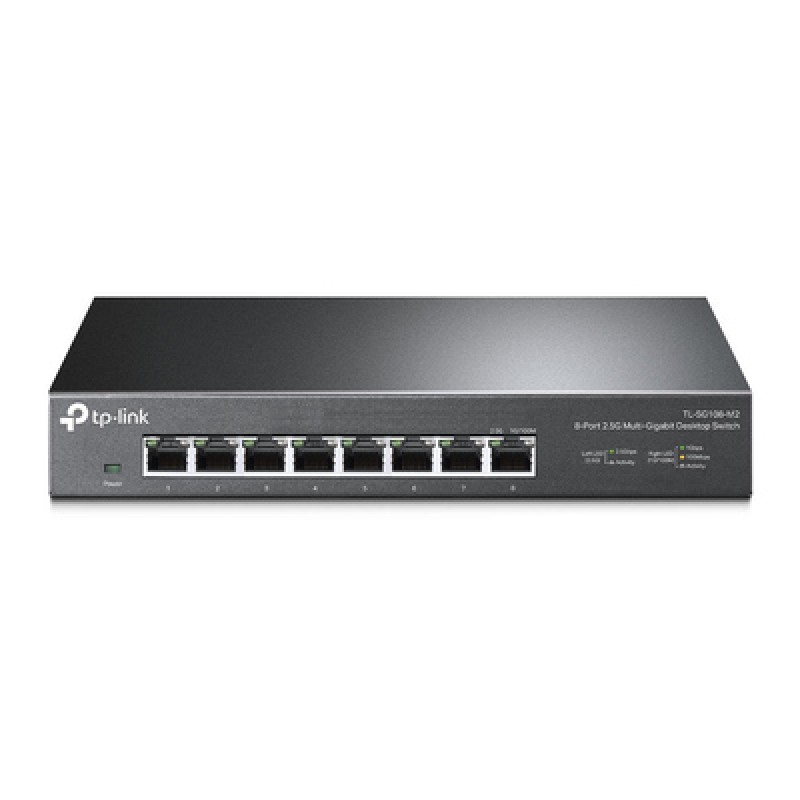 TP-Link TP-LINK Multi-Gigabit Desktop Switch TL-SG108-M2, 8-Port 2.5G, Ver. 1.0