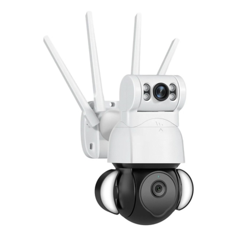 Sectec SECTEC smart κάμερα ST-428-4M-DL με προβολείς, dual lens, 4MP, Onvif PTZ