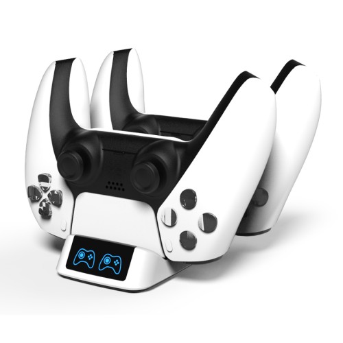 Roar ROAR βάση φόρτισης gamepad RR-0019 για 2x PS5 DualSense, λευκή