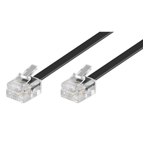GOOBAY GOOBAY καλώδιο τηλεφώνου 50317, RJ11 6P4C, CCA, 3m, μαύρο