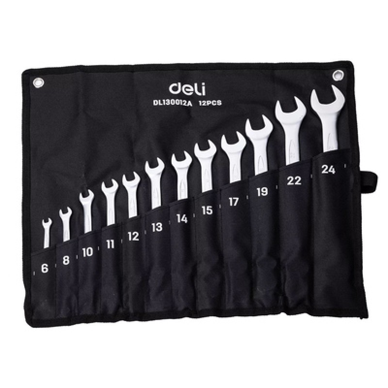 DELI DELI σετ γερμανοπολύγωνα κλειδιά DL130012A, 6-24mm, 12τμχ