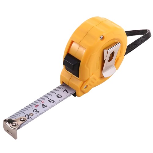 DELI DELI μέτρο DL9005B, με κλείδωμα & clip ζώνης, 5m x 19mm