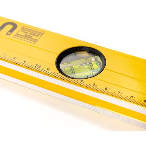 DELI DELI αλφάδι DL290500 με 3 μάτια & χάρακα, μαγνητικό, 50cm