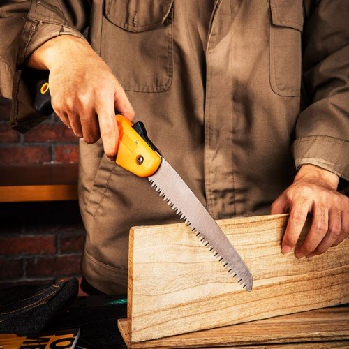 DELI DELI πριόνι ξύλου DL580618 με εργονομική λαβή, αναδιπλούμενο, 180mm