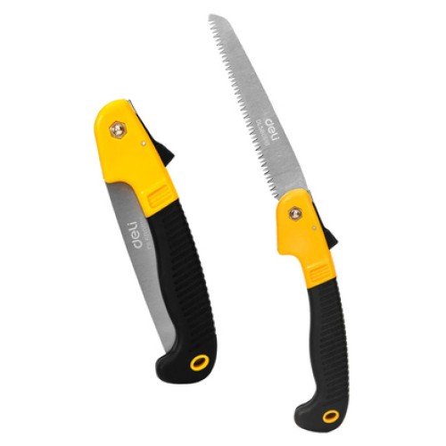 DELI DELI πριόνι ξύλου DL580618 με εργονομική λαβή, αναδιπλούμενο, 180mm