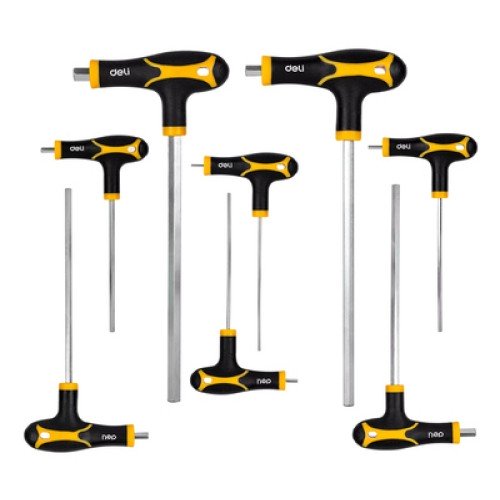 DELI DELI σετ κλειδιά Allen DL233108, τύπου Ταφ, 2-10mm, Cr-V, 8τμχ