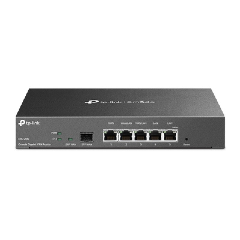 TP-Link TP-LINK Gigabit VPN Router ER7206, 5x Gigabit & 1x SFP port, Ver. 1.0