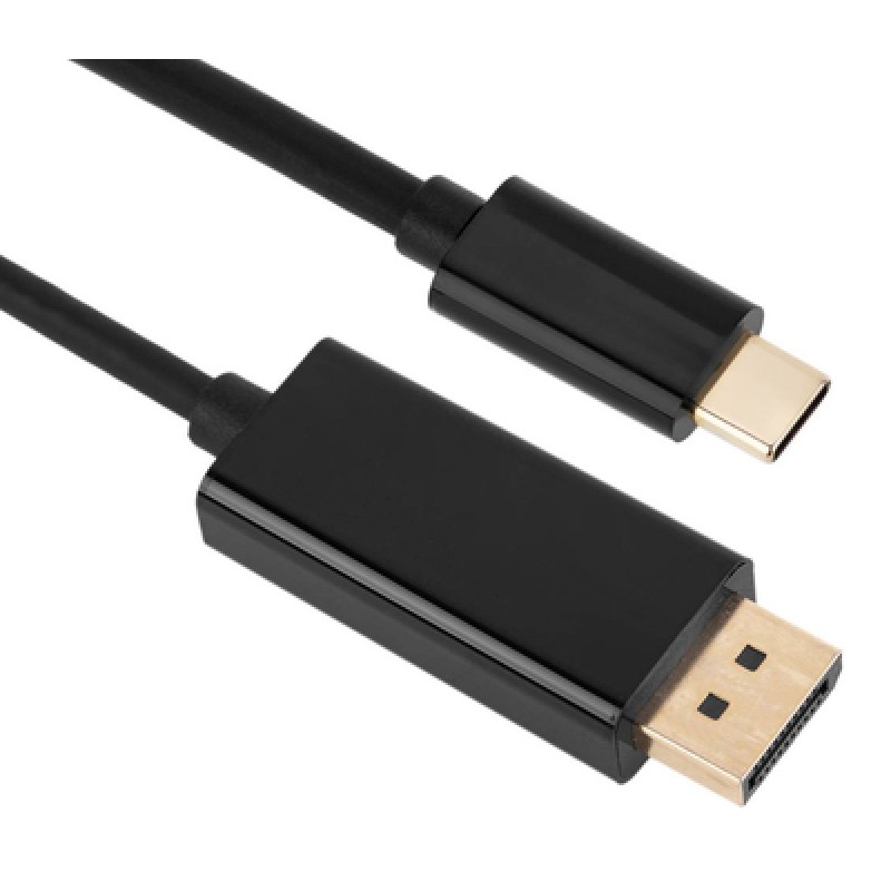 Powertech POWERTECH καλώδιο USB-C σε DisplayPort PTH-071, 4K/60Hz, 2m, μαύρο