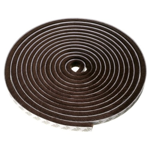 HOME USE HOME USE Αυτοκόλλητη μονωτική ταινία HUH-0086 για παράθυρα, 7x6mm, 5m, καφέ